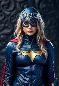 Cosplay Superheroine face swap