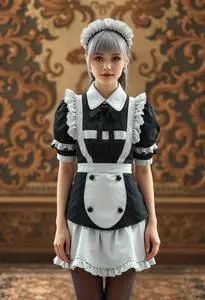 Crossdresser Maid Outfit face swap