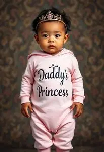 Daddys Princess Newborn Outfit face swap