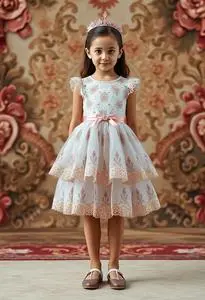 anna frozen birthday dress Posh Peanut Toddler Girl's Disney Frozen Anna Tulle Dress in Blue, 2 Toddler, Viscose from Bamboo main image 1