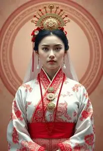 Edo Bride Traditional Attire face swap