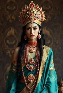 Fancy Dress Indian Mythological Female Character face swap