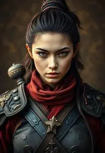 Fierce Female Warrior face swap