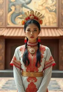 Filipino Saya Dress face swap