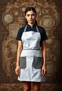 French Maid Cooking Apron face swap