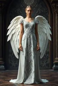 Gabriel Angel Dress face swap
