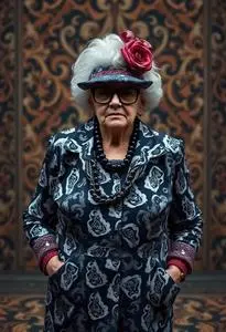Gangsta Granny Fancy Dress face swap