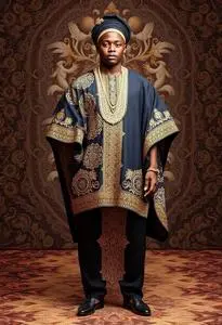 Ghanaian Wedding Outfit face swap