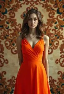 giulia salemi orange dress Giulia Salemi Orange Sexy Evening Prom Dress 'Brimstone' Premiere 2016 Venice Film Festival