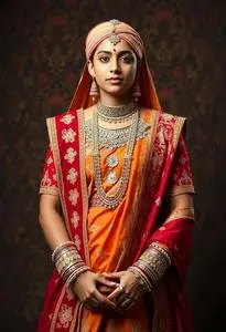 Gujarati Chaniya Choli Wedding face swap