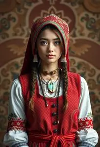Hungarian Traditional Outfit face swap