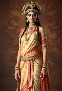 Indian Mythological Female Character Fancy Dress face swap