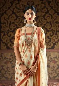 Indo Western Chaniya Choli face swap