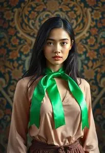 Jenny Green Ribbon face swap