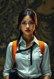 Journalist Outfit Female face swap