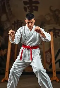 Karate Breaking Boards face swap