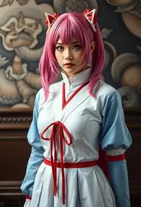 Karin Kanzuki Cosplay face swap