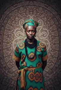 Kente Design Traditional Marriage face swap