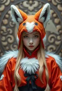 Kitsune Cosplay face swap