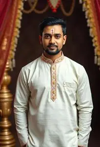 Kurta Pajama Tilak Ceremony face swap