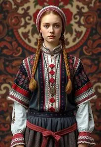 Latvian Folk Clothing face swap