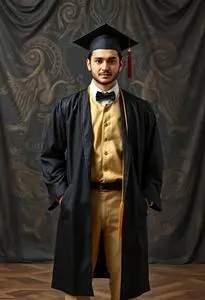 Man Graduation Party Outfit face swap