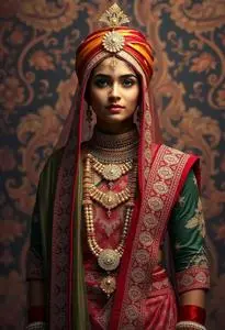 Mata Pujan Dress Dulha face swap