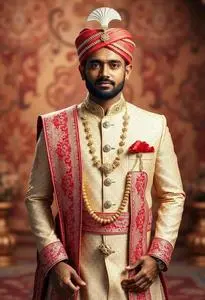 Mata Pujan Dress Groom face swap