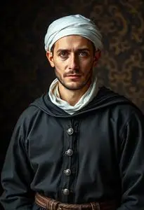 Medieval Poet Outfit face swap