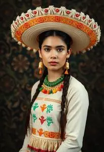 Mexican Outfit Cinco Mayo face swap