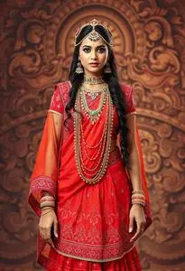 Modern Chaniya Choli Garba face swap