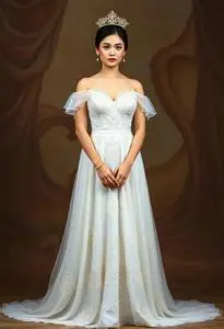 Modern Filipiniana Gown Cinco face swap