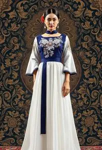 chinese dress ladies Filipiniana Gazar Dress – VESTIDO main image 1
