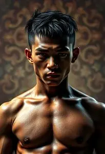 Muay Thai Warrior face swap