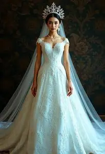 Neo Queen Serenity Wedding Dress face swap