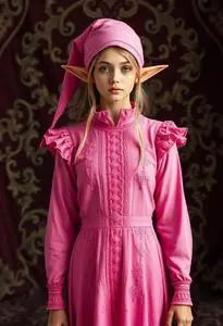 strapless open back dress Womens Jovi Elf Costume main image 0