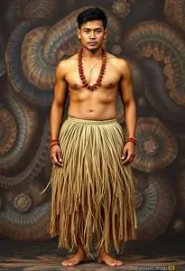 Polynesian Grass Skirt face swap