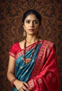 Sadi Fancy Saree face swap
