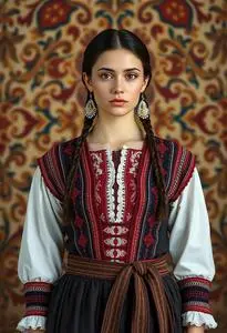 Serbian National Dress face swap