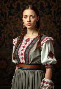 Serbian Traditional Dress face swap