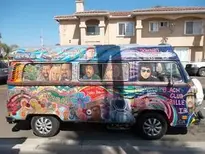 hippies bus van imperial beach wallpaper