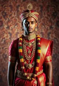 South Indian Wedding Dressing Style face swap