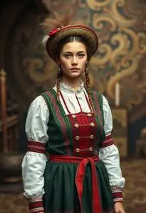 Traditional Hungarian Outfit face swap