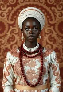 Traditional Rwandan Wedding Dress face swap