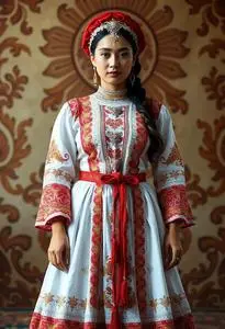 Traditional Venezuelan Wedding Dress face swap