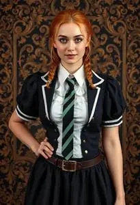 Trinians Fancy Dress face swap