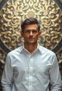 White Shirt Designer Man face swap