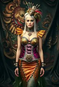chinese dress ladies Glam Rock Guitar Costume