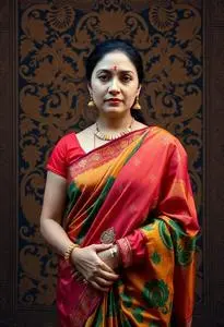 Variety Saree face swap