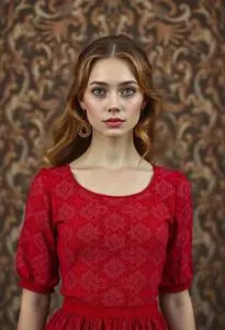 Veruca Salt Red Dress face swap